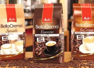 Кофе в зернах. Продукция Melitta
